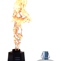 Projecteur flamme bouteille gaz